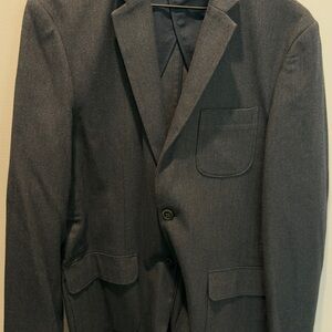 Merona Men's Navy Blue Herringbone Tweed Unlined Blazer Size M